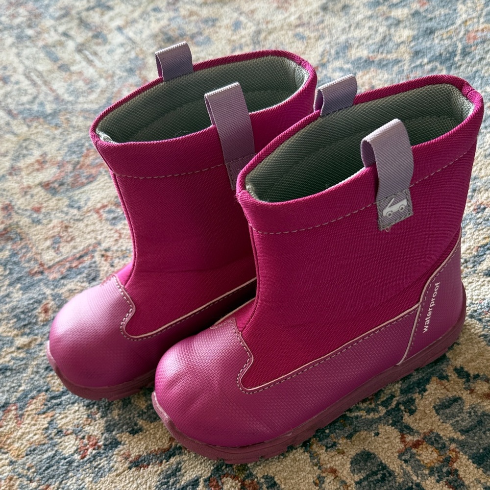 See Kai Run Pink Kids Rain Boots